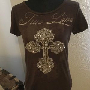 True Love Graphic Tee Shirt SZ M
